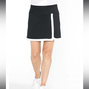 Kinona Simply Sassy Golf Skort Black White Size XXL